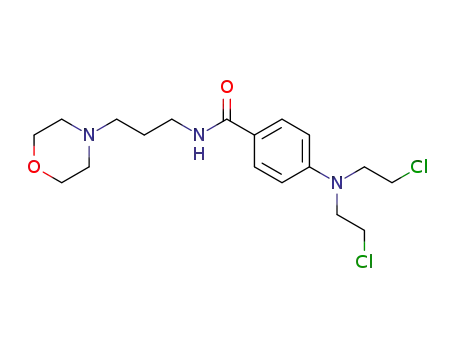 4-(bis(2-chloroethyl)amino)-N-(3-morpholinopropyl)benzamide