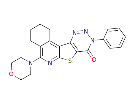 3-phenyl-7-(morpholin-4-yl)-8,9,10,11-tetrahydroisoquinolino[3',2':4,5]thieno[2,3-e]-1,2,3-triazin-4-one