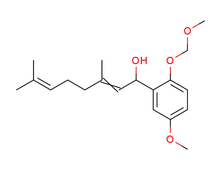 1-<2-(methoxymethyloxy)-5-methoxyphenyl>-3,7-dimethyl-2,6-octadien-1-ol