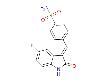 (E)-5-fluoro-3-[[4-(sulfamoyl)phenyl]methylene]indolin-2-one