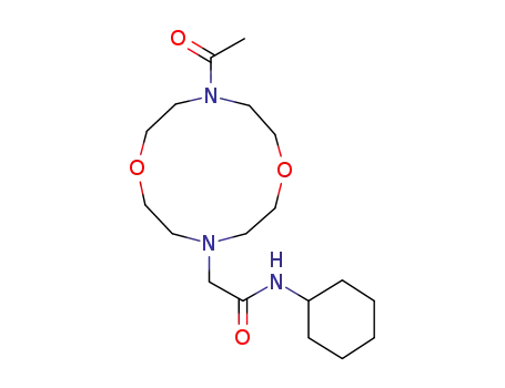 2-(10-acetyl-1,7-dioxa-4,10-diazacyclododecan-4-yl)-N-cyclohexylacetamide