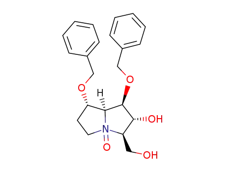 (1R,2R,3R,7S,7aS)-1,7-bis(benzyloxy)hexahydro-3-(hydroxymethyl)-1H-pyrrolizin-2-ol-N-oxide