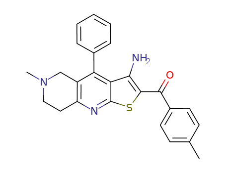 (3-amino-6-methyl-4-phenyl-5,6,7,8-tetrahydrothieno[2,3-b][1,6]naphthyridin-2-yl)(4-methylphenyl)methanone