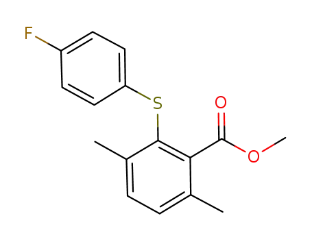 methyl 2-(4-fluorophenylsulfanyl)-3,6-dimethylbenzoate