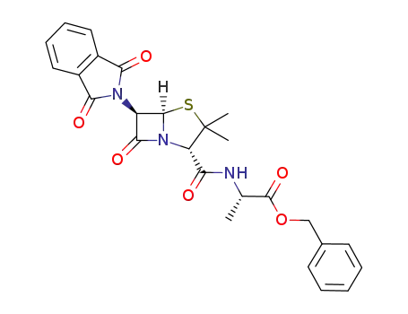 (S)-benzyl 2-((2S,5R,6R)-6-(1,3-dioxoisoindolin-2-yl)-3,3-dimethyl-7-oxo-4-thia-1-azabicyclo[3.2.0]heptane-2-carboxamido)propanoate