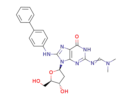 N<sub>2</sub>-formamidino-8N-(4-biphenylamino)-2'-deoxyguanosine