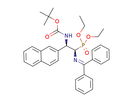 tert-butyl (1R,2R)-2-(diethoxyphosphoryl)-2-(diphenylmethyleneamino)-1-(naphthalen-2-yl)ethylcarbamate