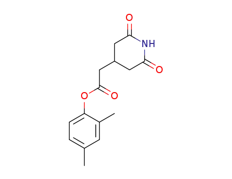Molecular Structure of 845-48-7 (2,4-dimethylphenyl(2,6-dioxopiperidin-4-yl)acetate)