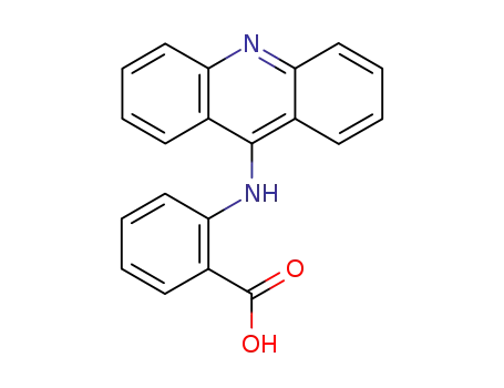Molecular Structure of 73655-55-7 (2-(9-Acridinylamino)benzoic acid)