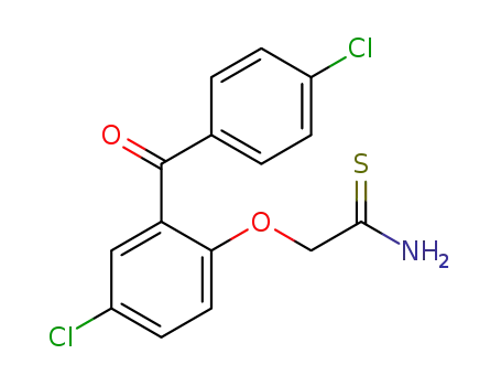 2-[4-chloro-2-(4-chlorobenzoyl)phenoxy]ethanethioamide