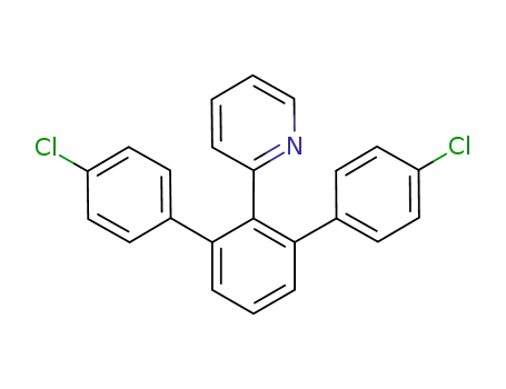 Molecular Structure of 1041085-58-8 (2-(4,4''-dichloro-[1,1':3',1'']-terphenyl-2'-yl)pyridine)