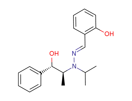 2-((E)-(2-((1S,2S)-1-hydroxy-1-phenyl-2-propyl)-2-isopropylhydrazono)methyl) phenol
