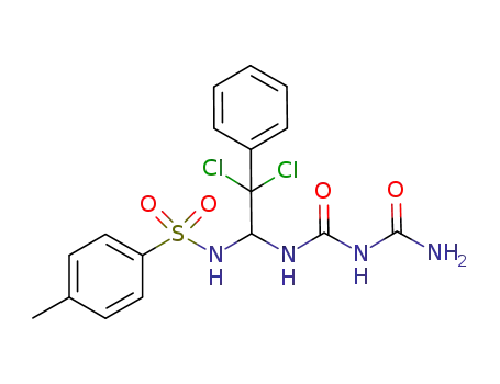 1-[2,2-dichloro-1-(4-methylphenylsulfonylamino)-2-phenylethyl]biuret
