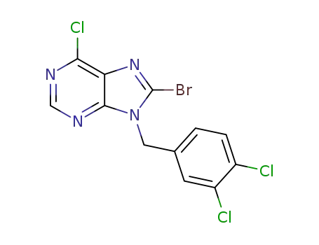 8-bromo-6-chloro-9-[(3,4-dichlorophenyl)methyl]-9H-purine