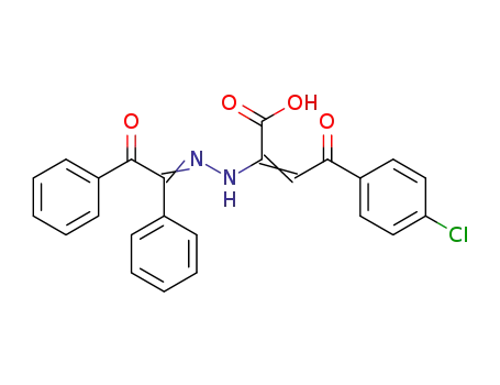 2-((1,2-diphenyl-2-oxoethylidene)hydrazino)-4-oxo-4-(4-chlorophenyl)-2-butenoic acid