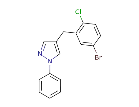 1H-Pyrazole, 4-[(5-bromo-2-chlorophenyl)methyl]-1-phenyl-