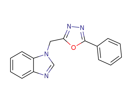 1-[(5-phenyl-1,3,4-oxadiazol-2-yl)methyl]-1H-benzimidazole