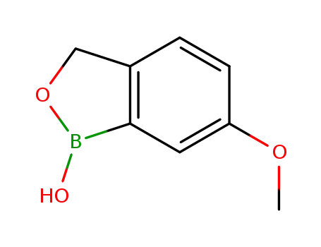 Molecular Structure of 947163-26-0 (2,1-Benzoxaborole,1,3-dihydro-1-hydroxy-6-Methoxy)