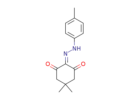 Molecular Structure of 40640-42-4 (1,2,3-Cyclohexanetrione, 5,5-dimethyl-, 2-[(4-methylphenyl)hydrazone])