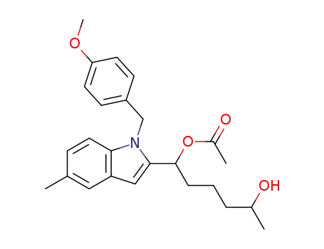 acetic acid 5-hydroxy-1-[1-(4-methoxy-benzyl)-5-methyl-1H-indol-2-yl]-hexyl ester