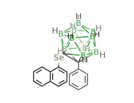 Molecular Structure of 1286282-49-2 (1-(2-phenyl-1,2-dicarba-closo-carboranyl)naphthyl selenide)