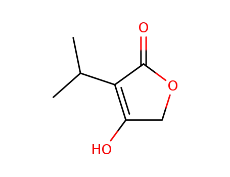 Molecular Structure of 104336-33-6 (3-isopropyl-4-hydroxy-2(5H)-furanone)