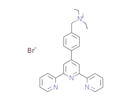 Molecular Structure of 1265899-88-4 (4'-(4-(triethylamino)methylphenyl)-2,2':6',2''-terpyridine bromide)