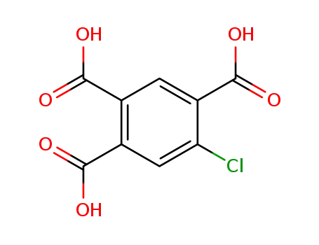 Molecular Structure of 99807-59-7 (5-chlorobenzene-1,2,4-tricarboxylic acid)