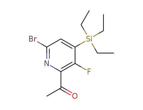 1-[6-bromo-3-fluoro-4-(triethylsilyl)-2-pyridinyl]Ethanone
