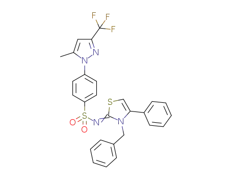 C<sub>27</sub>H<sub>21</sub>F<sub>3</sub>N<sub>4</sub>O<sub>2</sub>S<sub>2</sub>