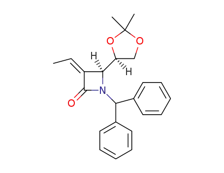 (3Z,4S)-4-[(4R)-2,2-dimethyl-1,3-dioxolan-4-yl]-1-(diphenylmethyl)-3-ethylideneazetidin-2-one