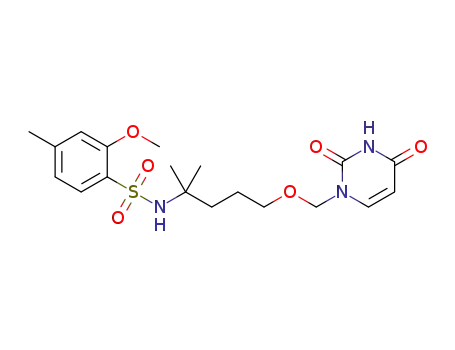 N-(5-((2,4-dioxo-3,4-dihydropyrimidin-1(2H)-yl)methoxy)-2-methylpentan-2-yl)-2-methoxy-4-methylbenzenesulfonamide