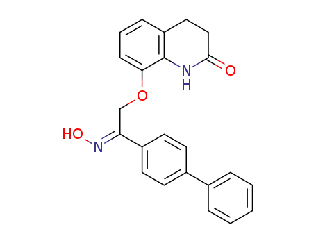 Molecular Structure of 1303566-68-8 ((Z)-8-[2-(biphenyl-4-yl)-2-(hydroxyimino)ethoxy]-3,4-dihydroquinolin-2(1H)-one)