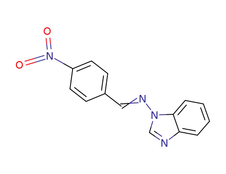 Molecular Structure of 81949-16-8 (N-(benzimidazol-1-yl)-1-(4-nitrophenyl)methanimine)