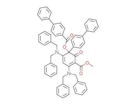 1-(biphenyl-4-yl)-2,4-bis(dibenzylamino)-5-(methoxycarbonyl)-6-oxocyclohexa-2,4-dienyl biphenyl-4-carboxylate