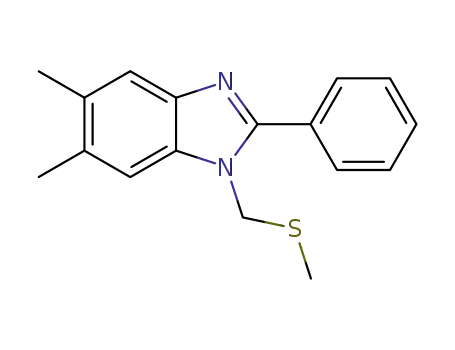 5,6-dimethyl-1-methylsulphanylmethyl-2-phenyl-1H-benzimidazole