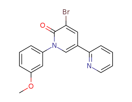 3-bromo-1-(3-methoxyphenyl)-5-(2-pyridyl)-1,2-dihydropyridin-2-one