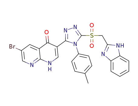 C<sub>25</sub>H<sub>18</sub>BrN<sub>7</sub>O<sub>3</sub>S