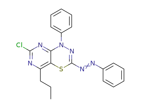 1-(7-chloro-1-phenyl-5-propyl-1H-pyrimido[4,5-e][1,3,4]thiadiazin-3-yl)-2-phenyldiazene