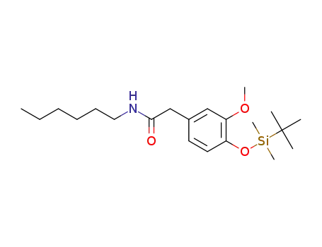 2-(4-(tert-butyldimethylsilyloxy)-3-methoxyphenyl)-N-hexylacetamide