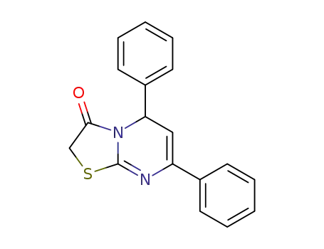 5H-Thiazolo[3,2-a]pyrimidin-3(2H)-one, 5,7-diphenyl-