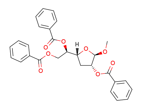 methyl 3-deoxy-2,5,6-tri-O-benzoyl-β-D-xylo-hexofuranoside