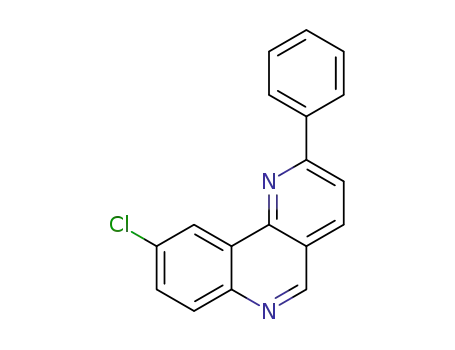Molecular Structure of 1307300-91-9 (9-chloro-2-phenylbenzo[h][1,6]naphthyridine)