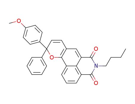 5-butyl-10-(4-methoxyphenyl)-10-phenylbenzo-[de]pyrano[2,3-g]isoquinoline-4,6(5H,10H)-dione