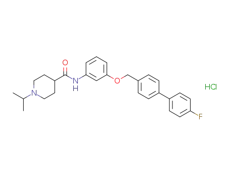 N-{3-[(4'-fluoro-1,1'-biphenyl-4-yl)methoxy]phenyl}-1-(1-methylethyl)piperidine-4-carboxamide hydrochloride