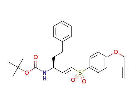 (S,E)-tert-butyl (5-phenyl-1-((4-(prop-2-yn-1-yloxy)phenyl)sulfonyl)pent-1-en-3-yl)carbamate
