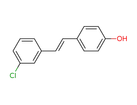 Molecular Structure of 18951-47-8 (4-[(E)-2-(3-chlorophenyl)ethenyl]phenol)
