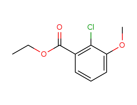 Molecular Structure of 1261743-55-8 (ethyl 2-chloro-3-methoxybenzoate)