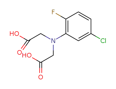 Molecular Structure of 1190891-89-4 (N-(5-chloro-2-fluorophenyl)iminodiacetic acid)
