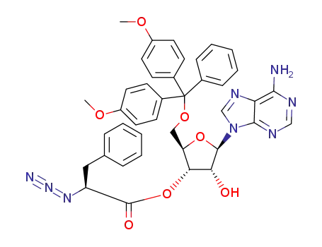 (S)-(2R,3R,4R,5R)-2-(6-amino-9H-purin-9-yl)-5-((bis(4-methoxyphenyl)(phenyl)methoxy)methyl)-4-hydroxytetrahydrofuran-3-yl 2-azido-3-phenylpropanoate